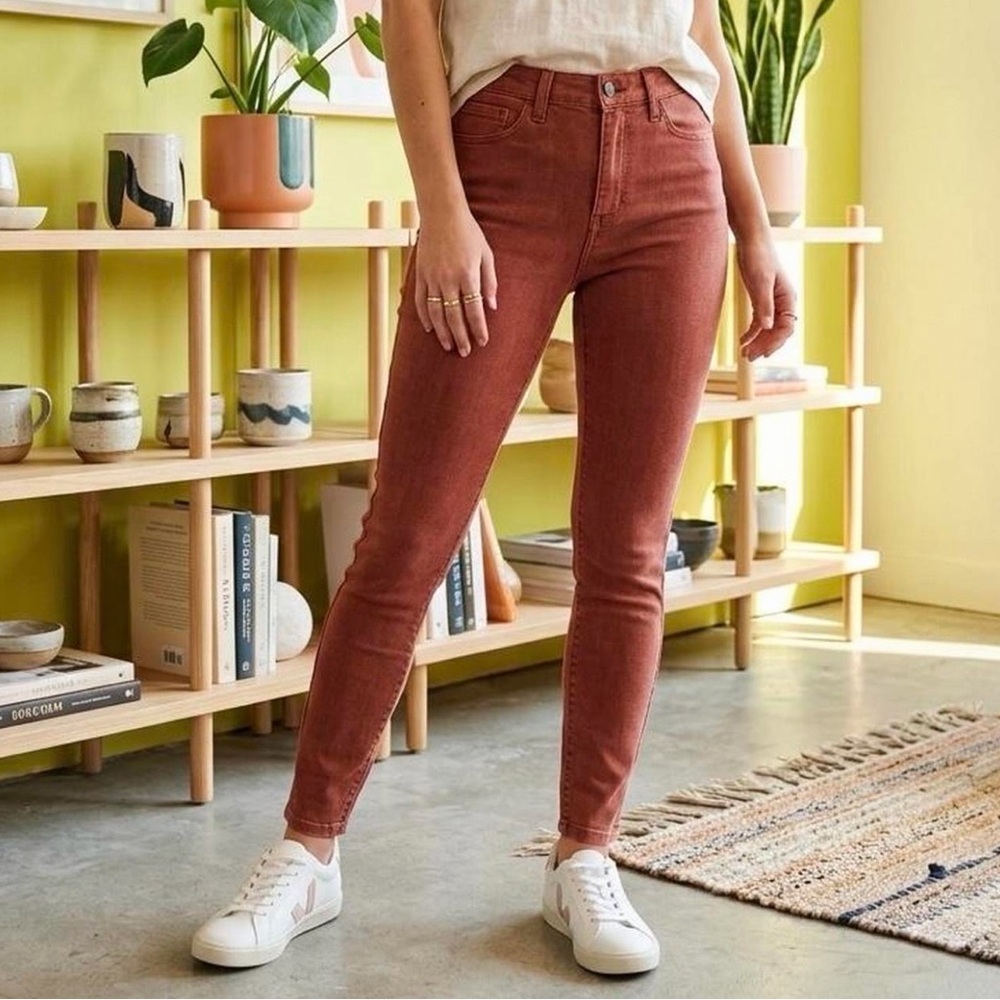 Celebrity Pink Rust-Toned Skinny Jeans 5/27
